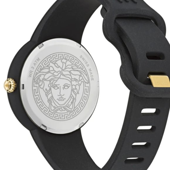 Versace Ladies Matte Black Medusa Watch main image 4